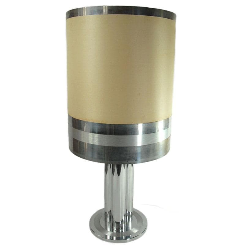 Chromowana lampa stołowa, Włochy, lata 70. - 5863