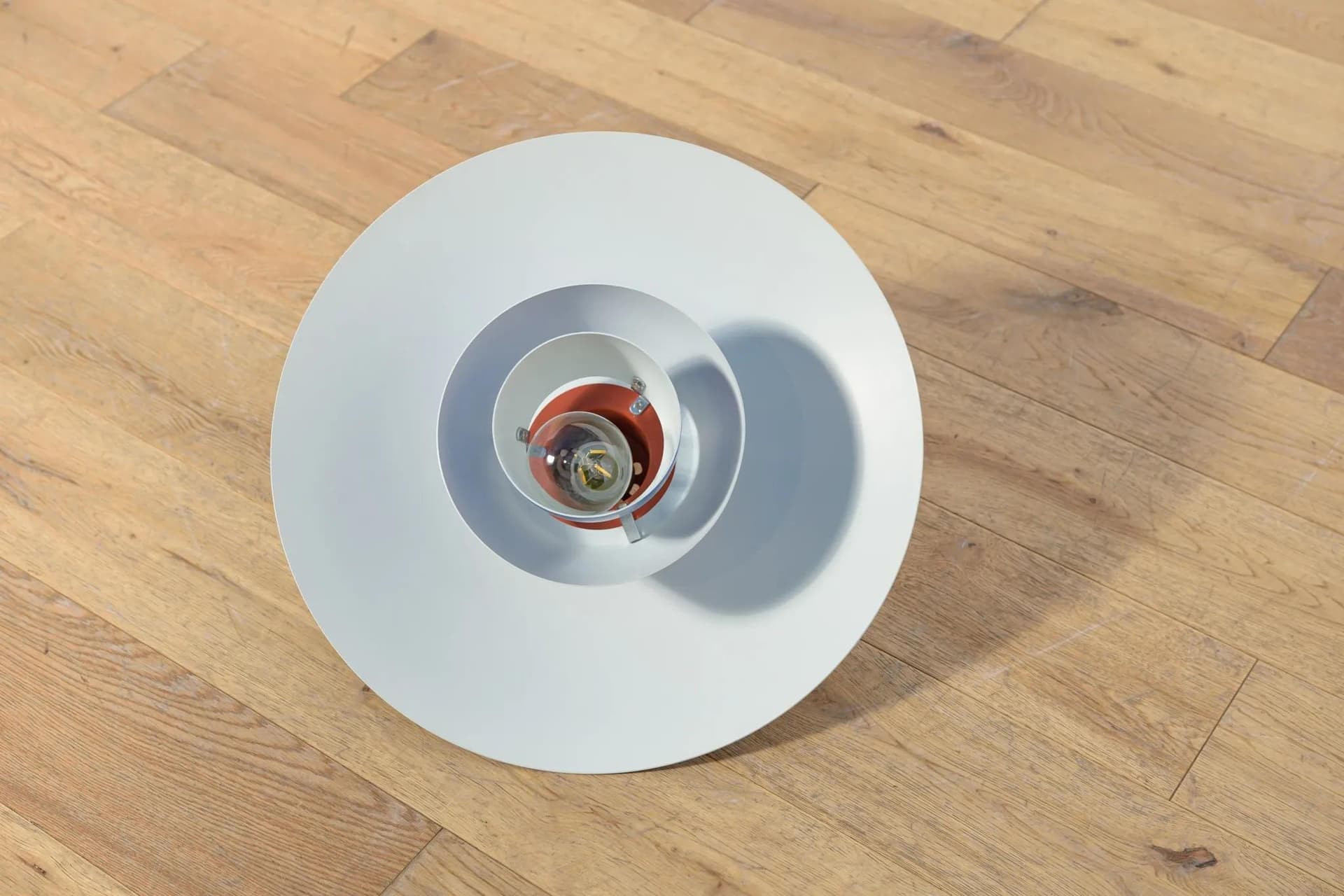 Pendant lamp PH 4/3, blue, metal, by P. Henningsen, Louis Poulsen, Denmark, 1960s. - 71628