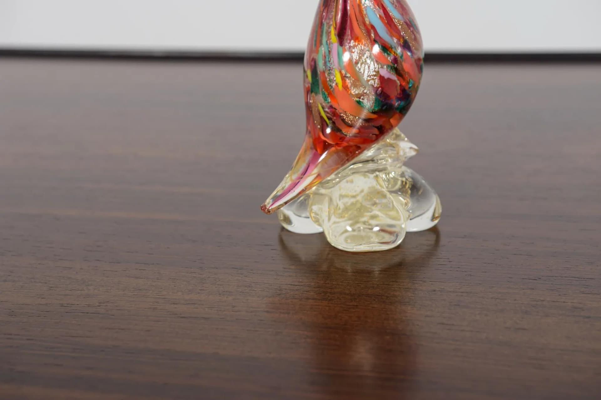 Figurka łabędzia, Murano, szkło multikolor, Włochy, lata 60. - 71620