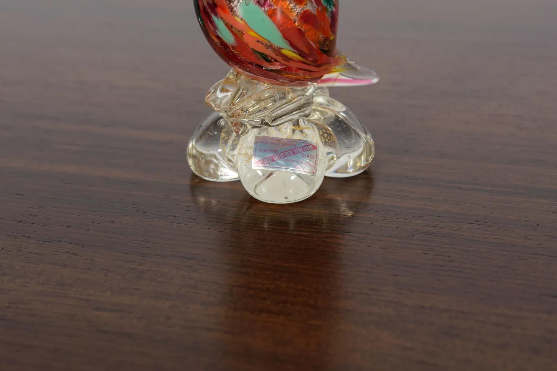 Figurka łabędzia, Murano, szkło multikolor, Włochy, lata 60. - 71624