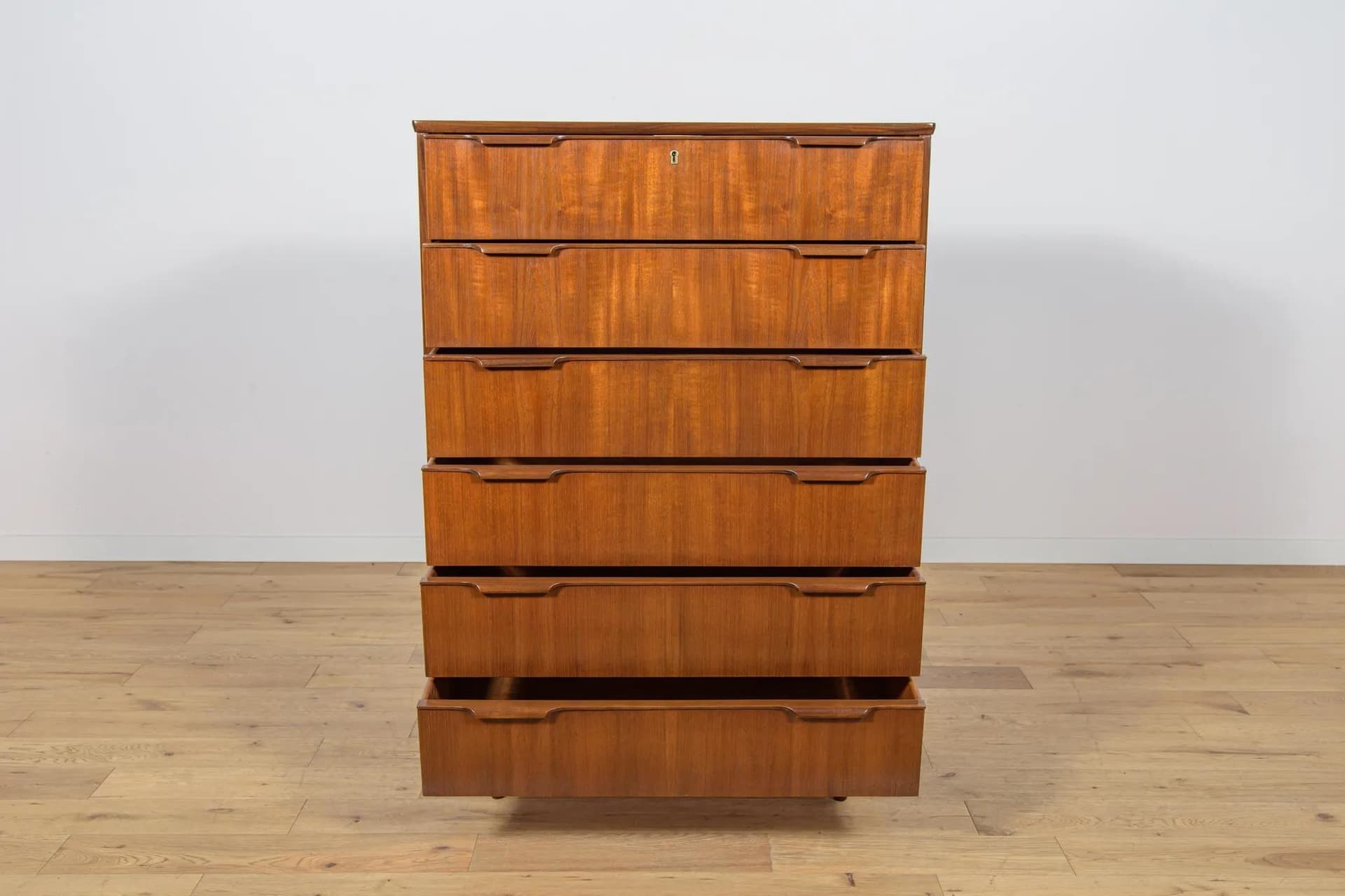 Komoda, teak brązowy, Dania, lata 60. - 71528