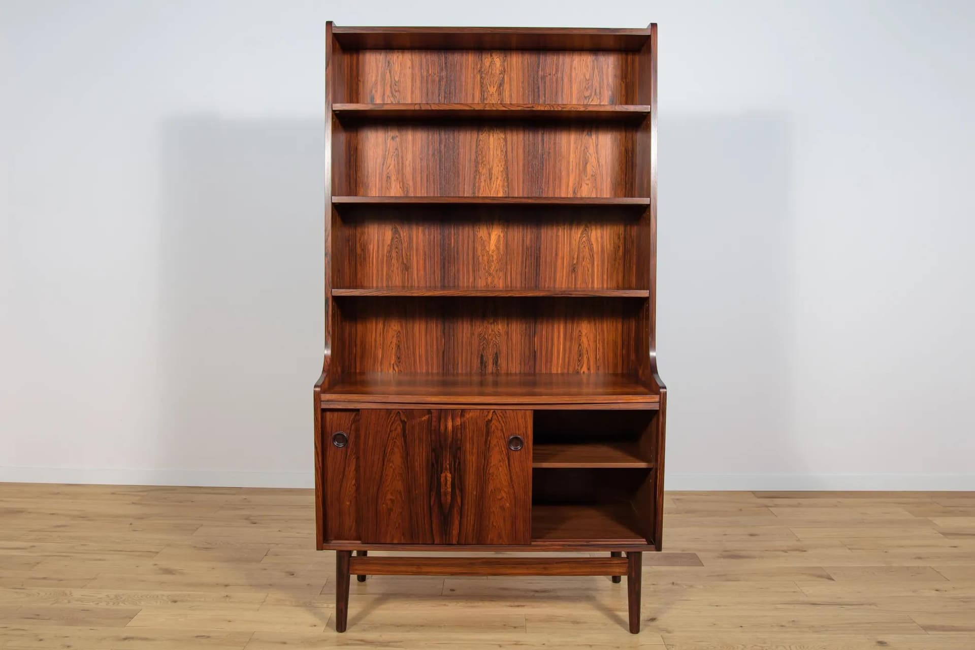 Regał, palisander brązowy, proj. J. Sorth, Dania, lata 60. - 71426