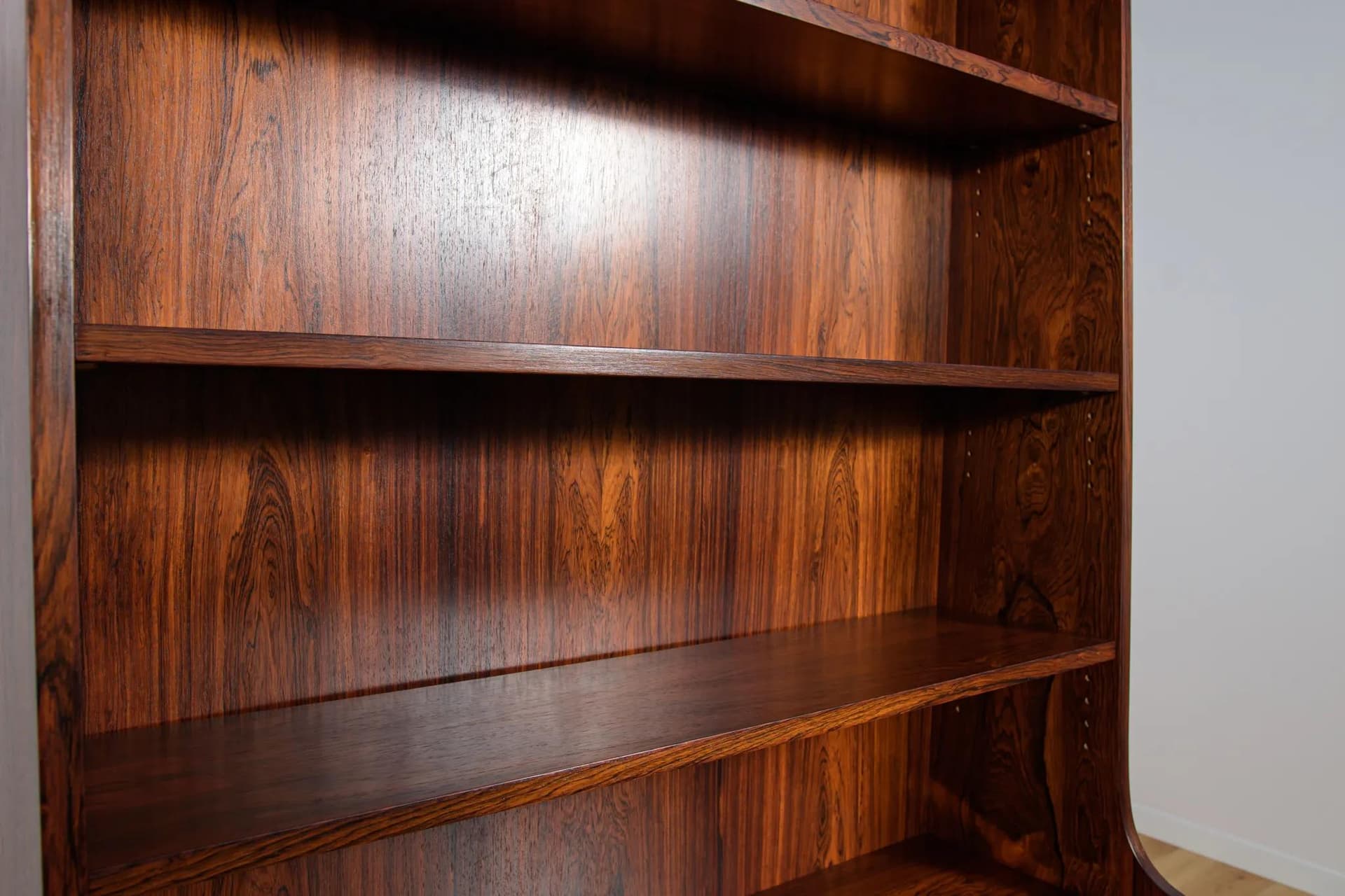 Regał, palisander brązowy, proj. J. Sorth, Dania, lata 60. - 71428