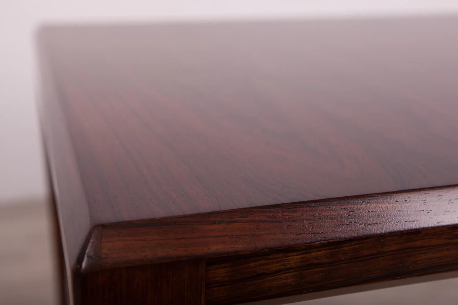 Stolik kawowy, palisander brązowy, proj. J. Andersen, CFC Silkeborg, Dania, lata 60. - 71417