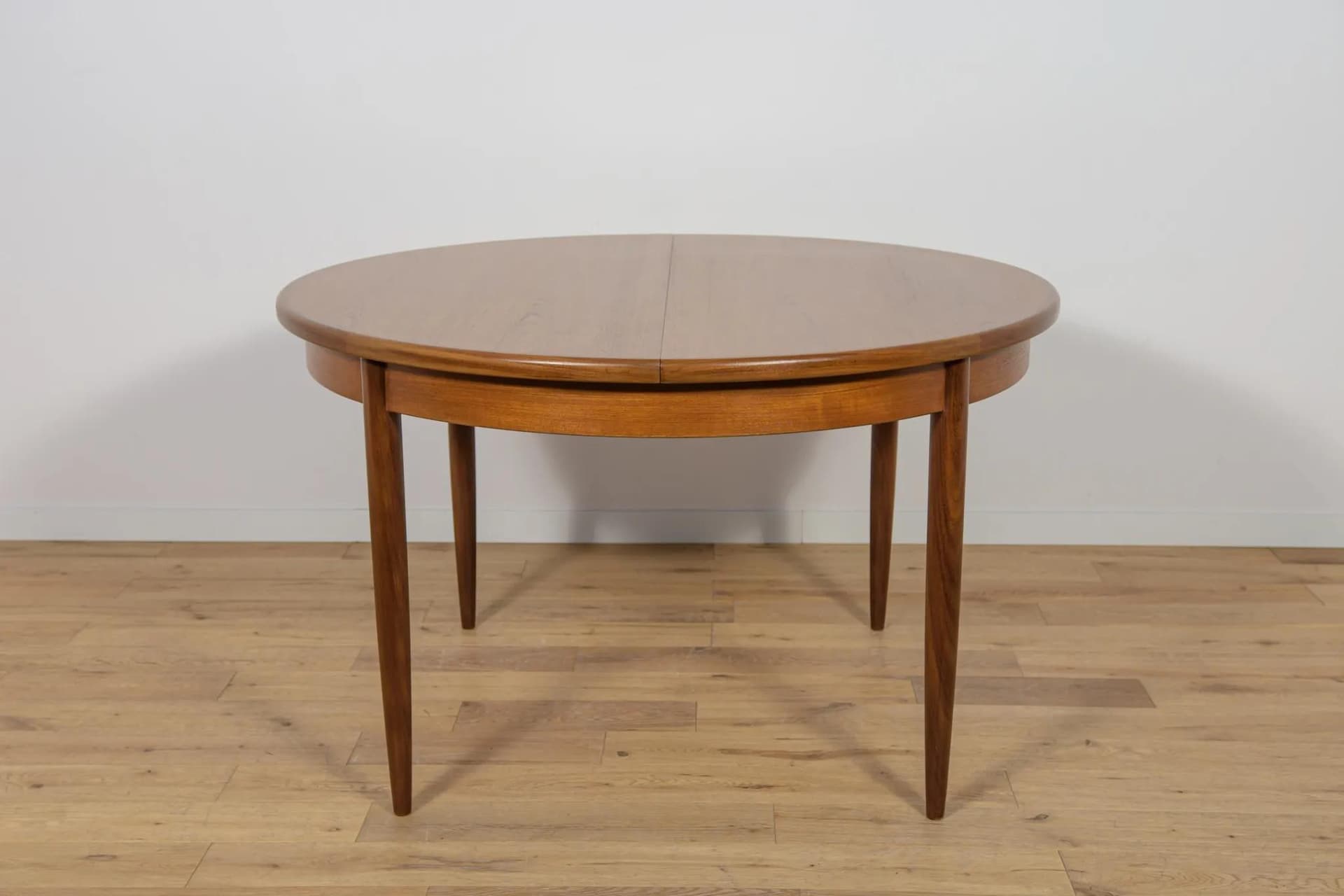 Stół okrągły rozkładany, teak brązowy, G-Plan, Wielka Brytania, lata 60. - 71404