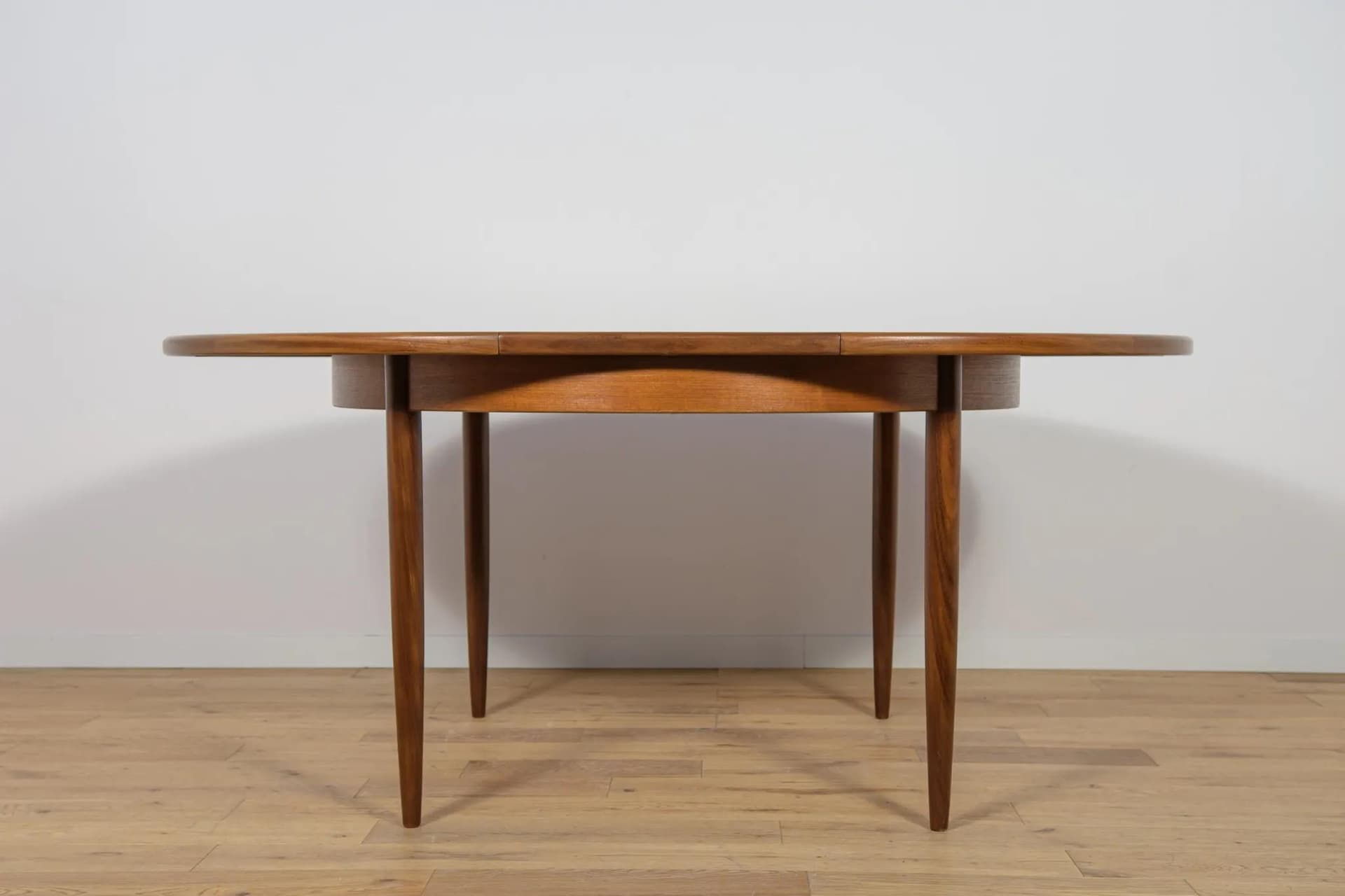 Stół okrągły rozkładany, teak brązowy, G-Plan, Wielka Brytania, lata 60. - 71405