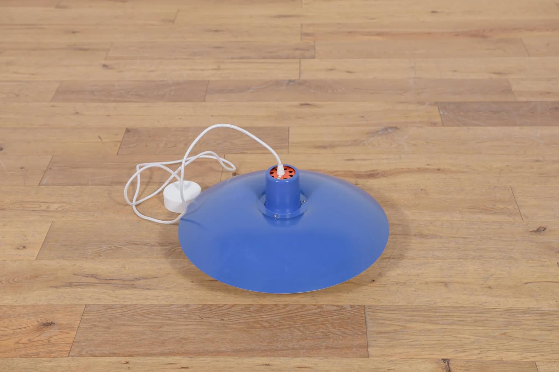 Pendant Lamp PH 4/3, blue, metal, by P. Henningsen, Louis Poulsen, Denmark, 1960s. - 71375