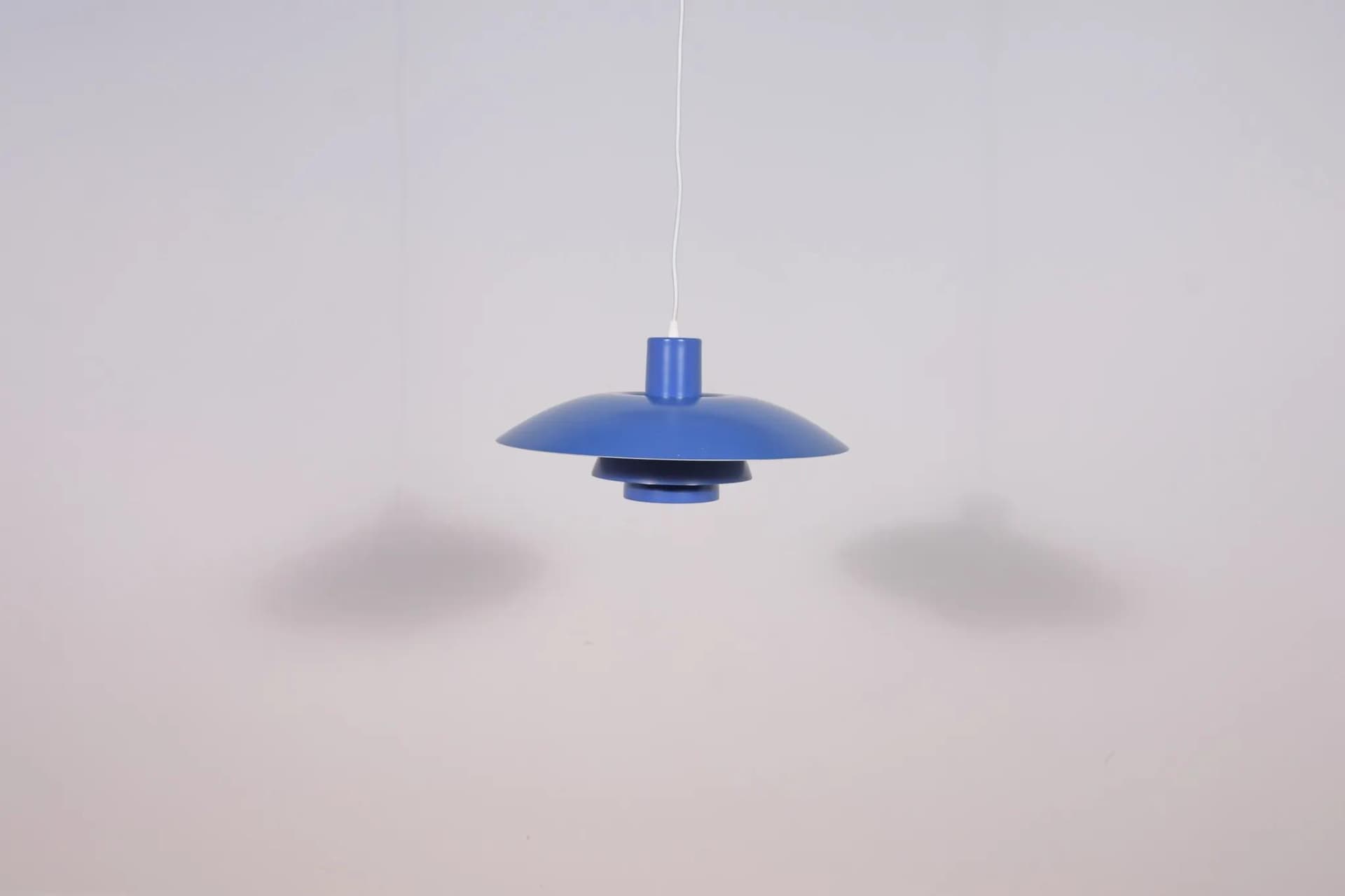 Pendant Lamp PH 4/3, blue, metal, by P. Henningsen, Louis Poulsen, Denmark, 1960s. - 71373