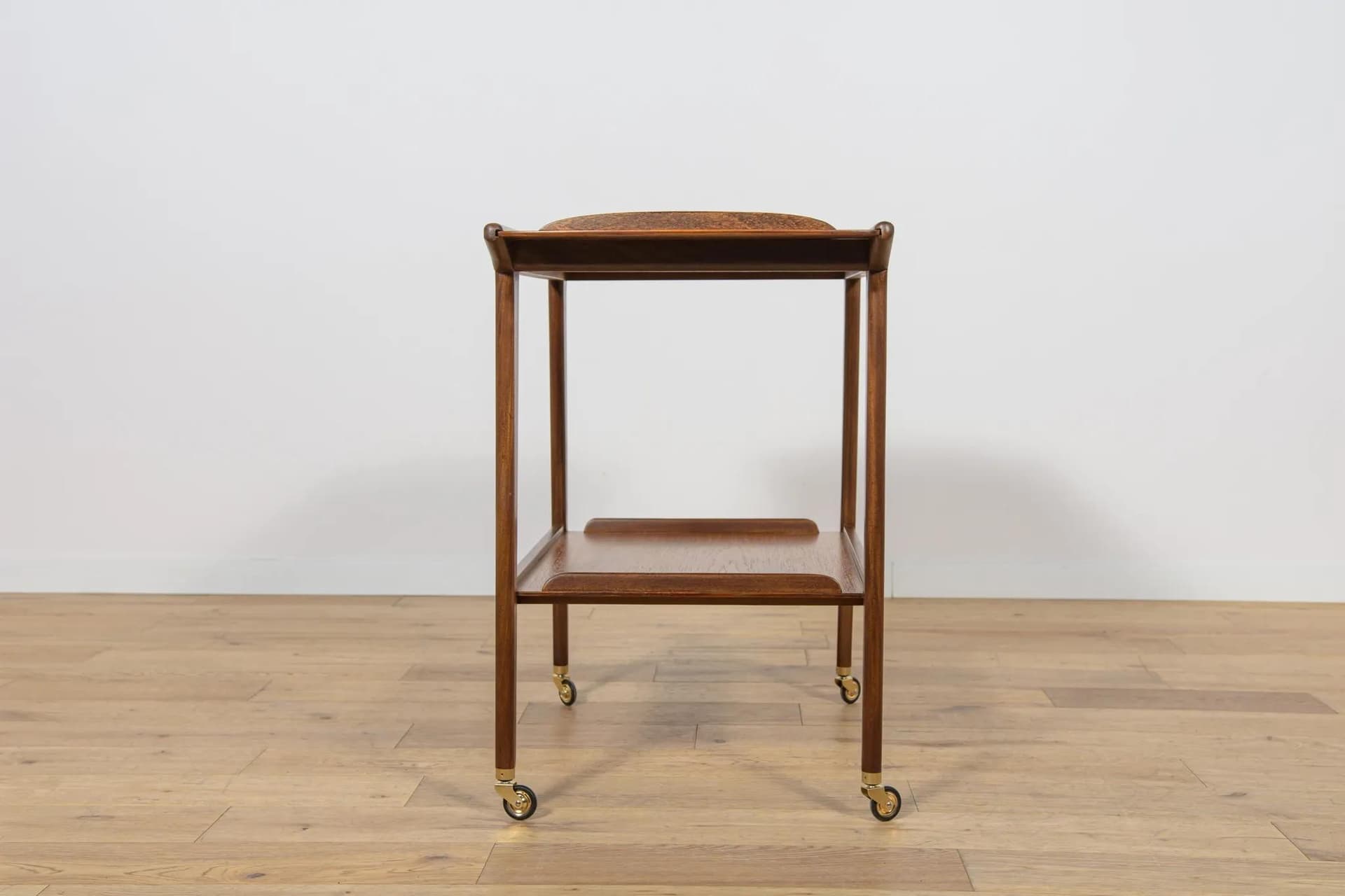 Bar cart, brown teak, Denmark, 1960s. - 71366