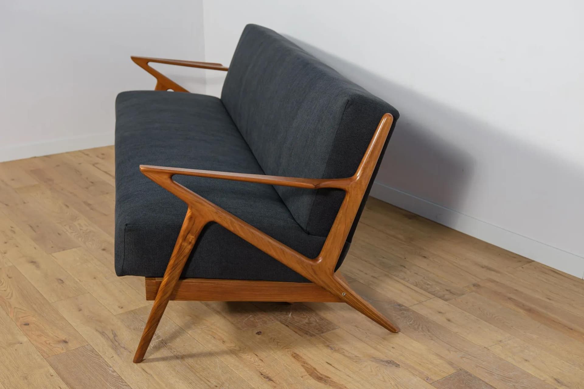 Sofa rozkładana Z-Sofa, teak czarny, proj. P. Jensen, Dania, lata 50. - 71352