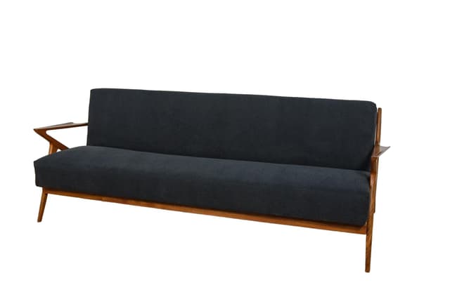 Sofa rozkładana Z-Sofa, teak czarny, proj. P. Jensen, Dania, lata 50. - WYMIARY