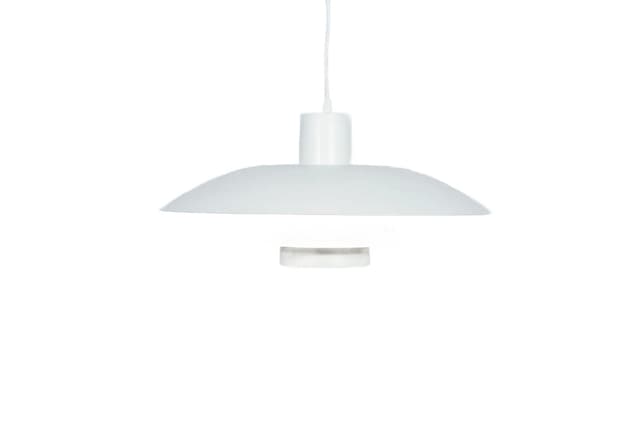 Ceiling lamp PH 4/3, white metal, by P. Henningsen, Louis Poulsen, Denmark, 1960s. - DIMENSION