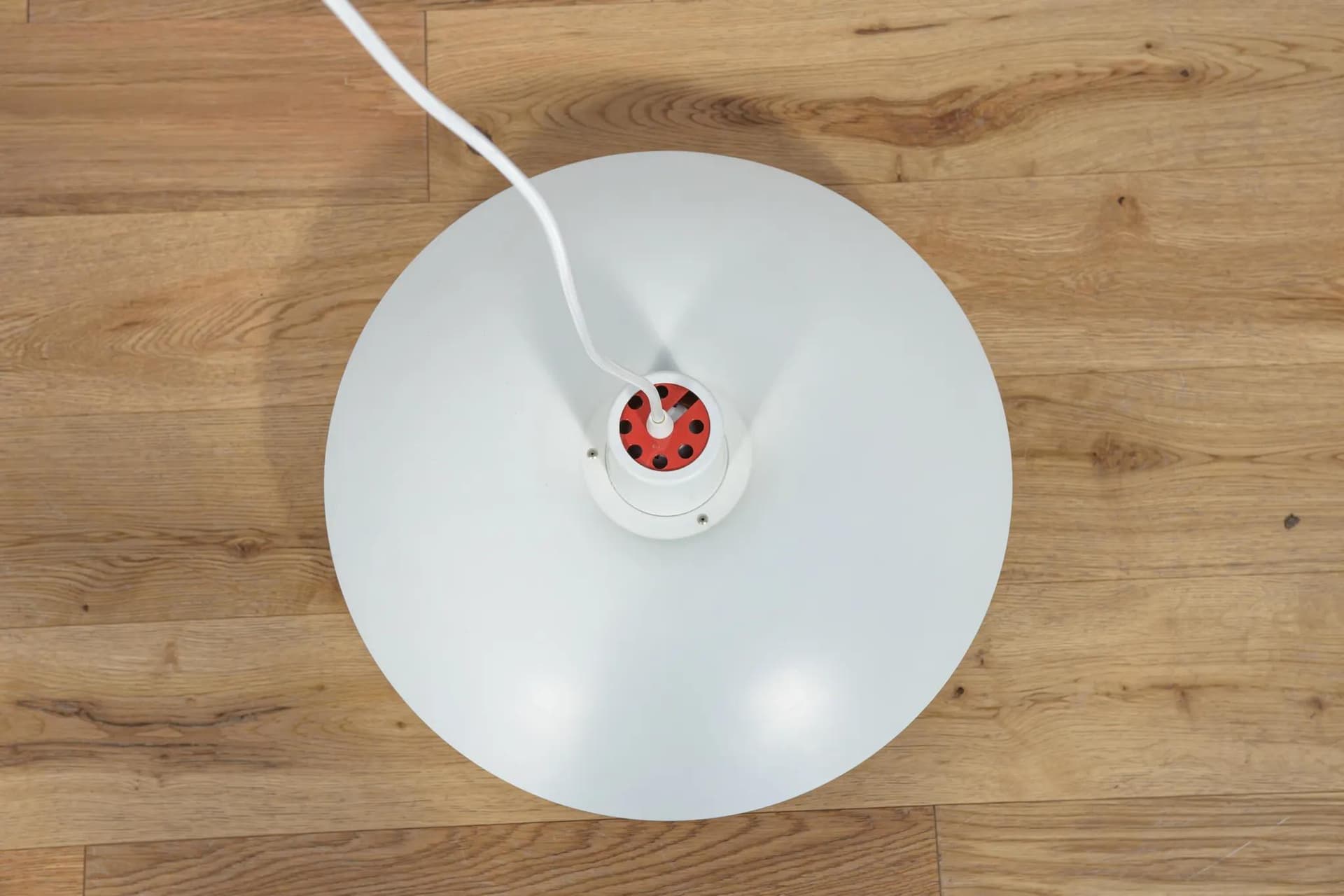 Ceiling lamp PH 4/3, white metal, by P. Henningsen, Louis Poulsen, Denmark, 1960s. - 71269