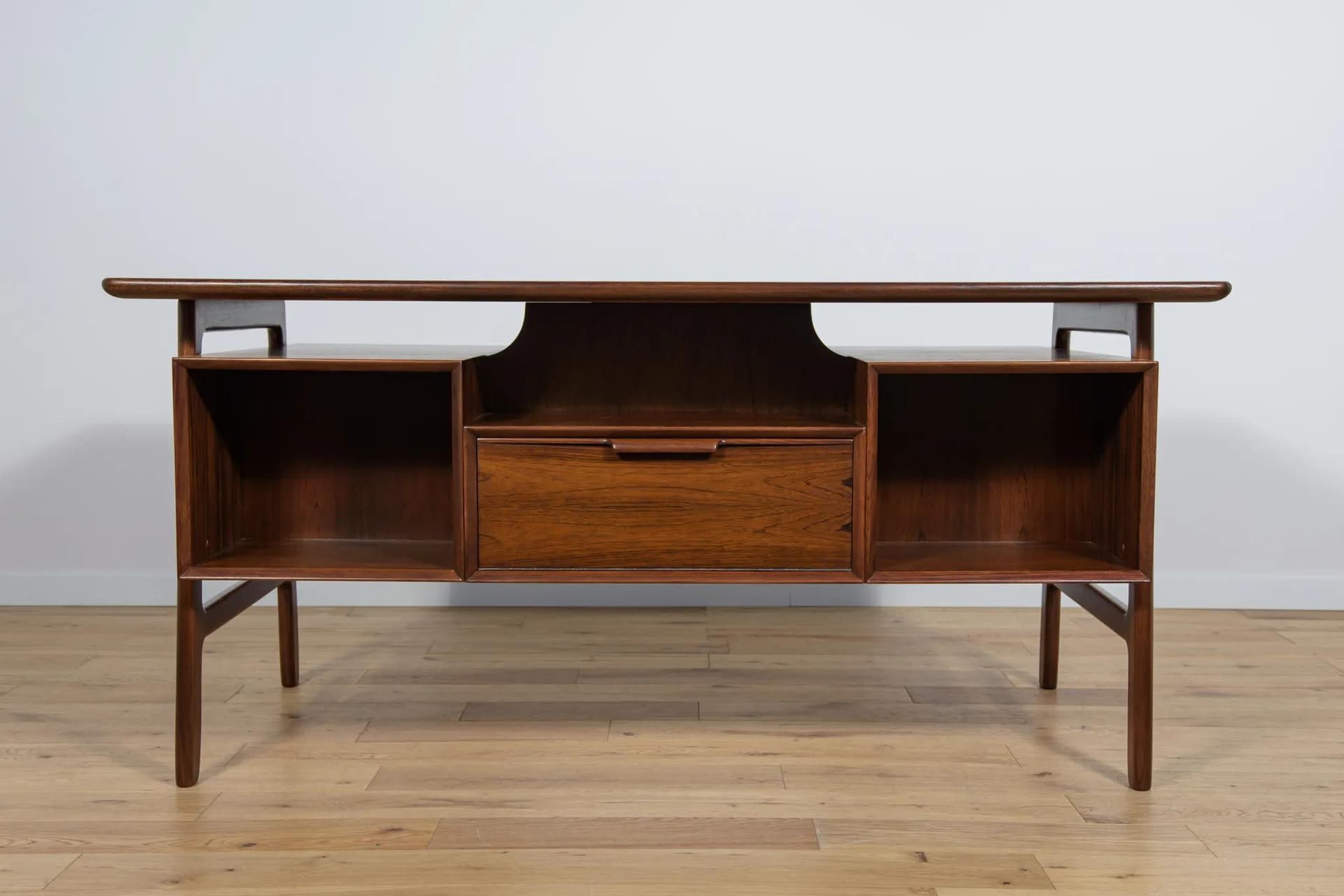 Biurko model 75, palisander brązowy, Omann Jun, Dania, lata 50. - 71142