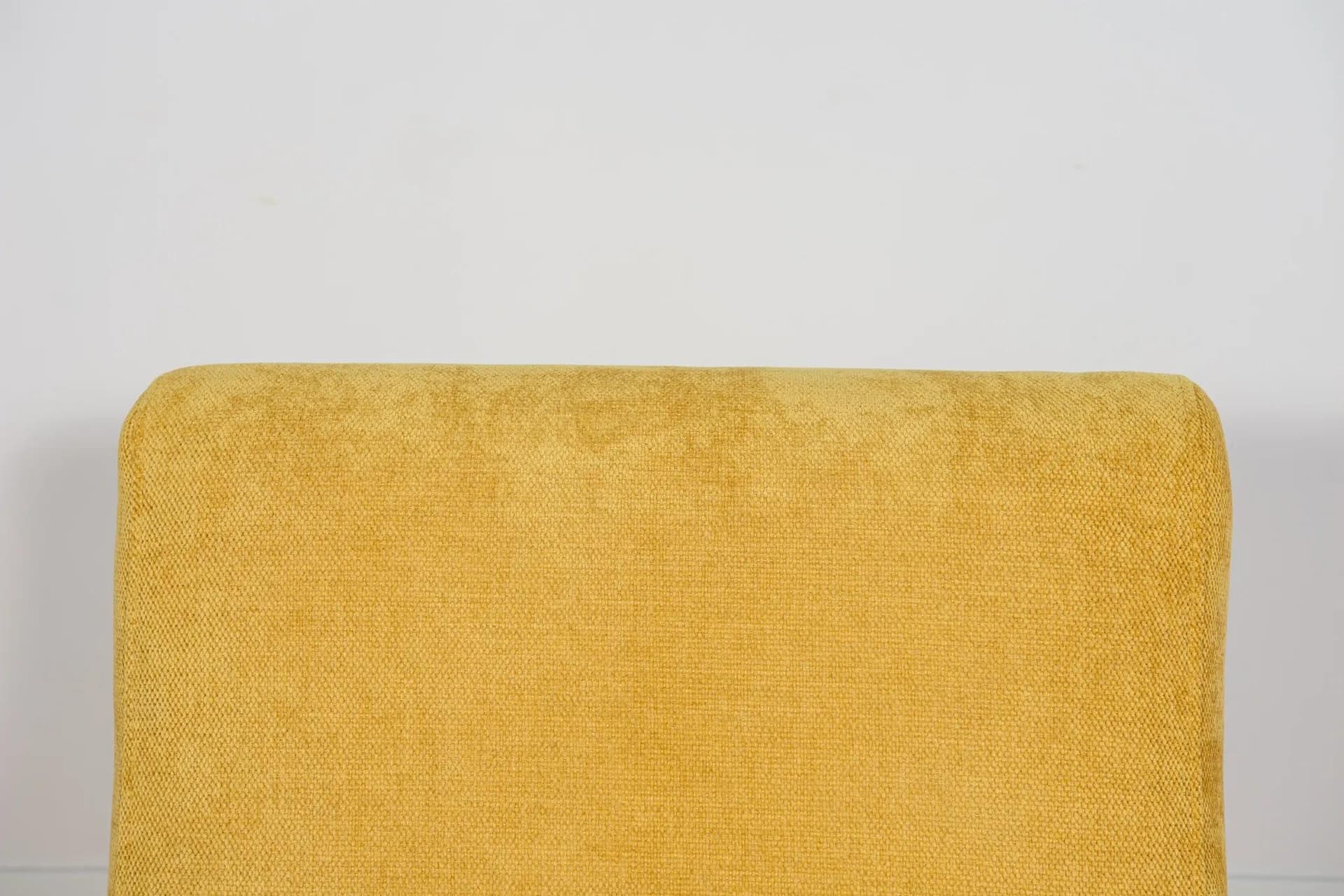 Swivel Armchair Mid Century, yellow fabric, metal, Denmark, 1960s. - 71100