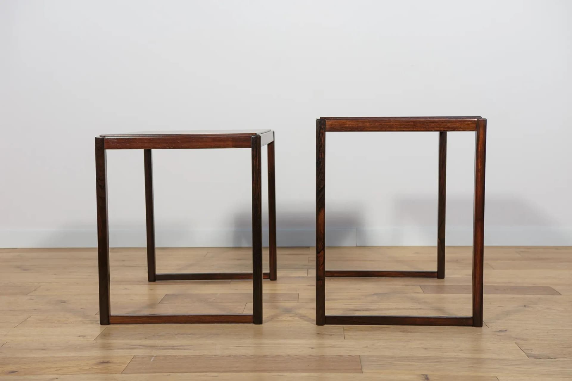 Set of coffee tables, dark brown rosewood, Sweden, 1970s - 71025