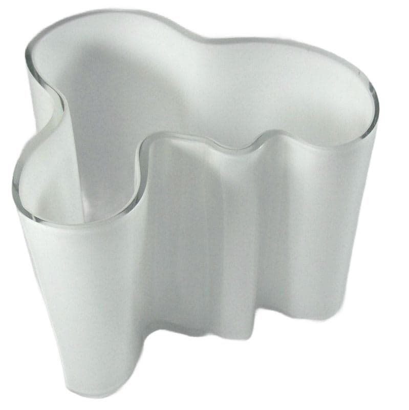 Biały wazon Savoy, proj. A. Aalto dla Iittala, Finlandia, lata 60. - 5970