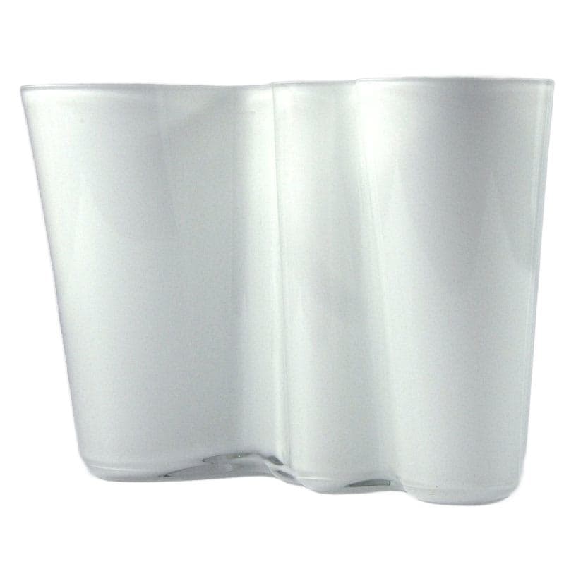 Biały wazon Savoy, proj. A. Aalto dla Iittala, Finlandia, lata 60. - 5967