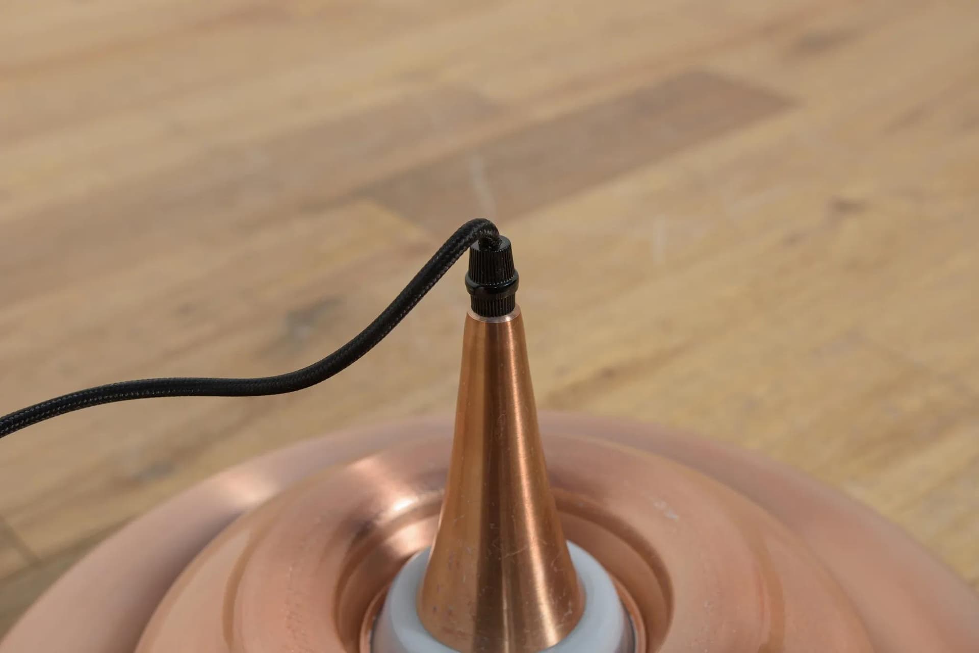 Pendant lamp, copper, Denmark, 1960s - 70943