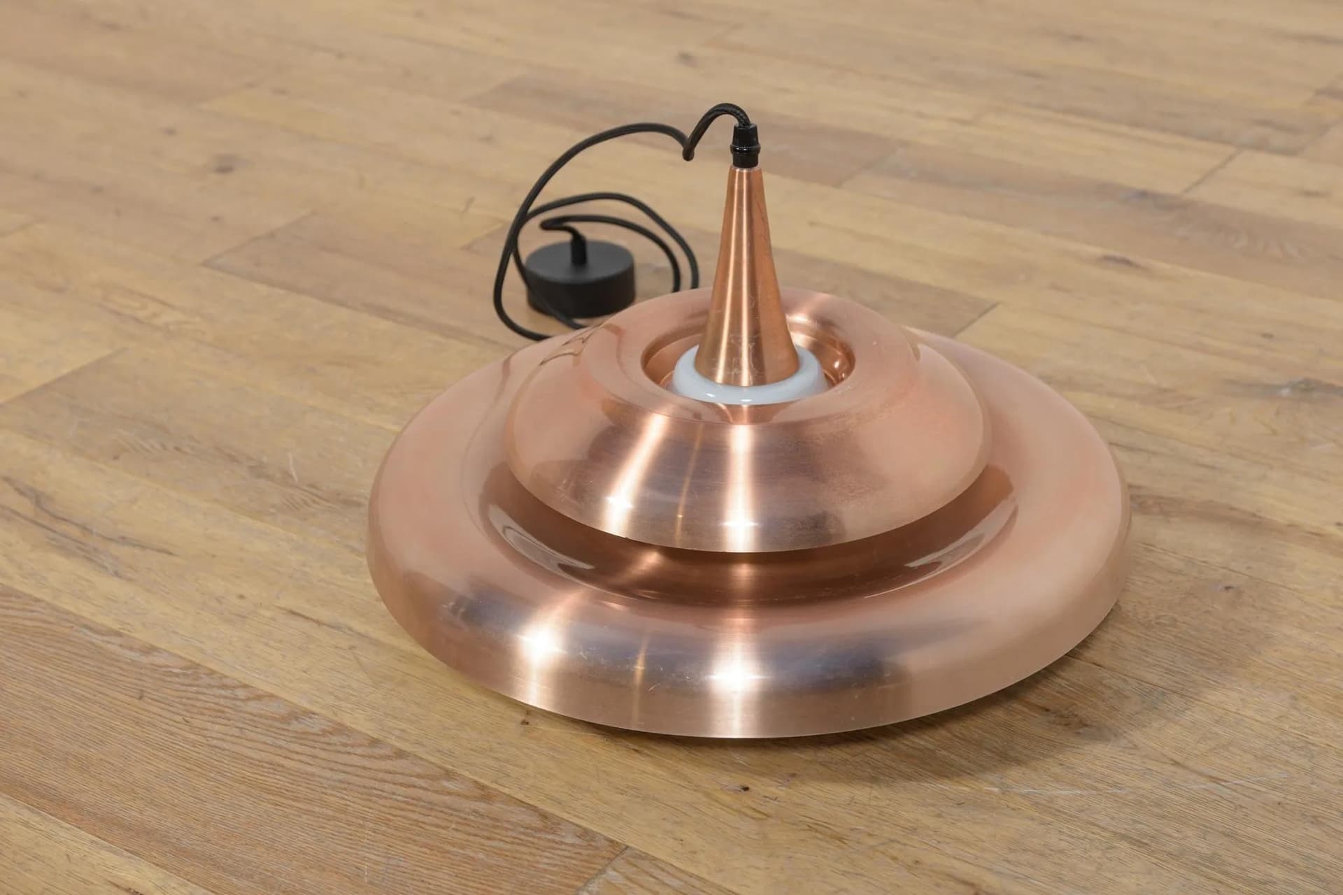 Pendant lamp, copper, Denmark, 1960s - 70937