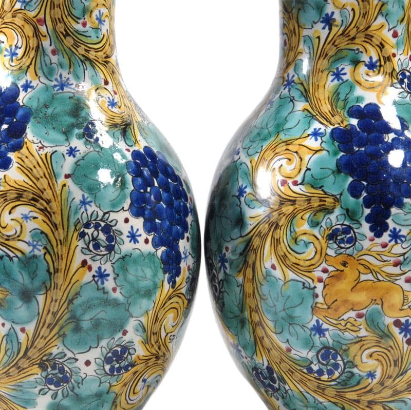 Białe ceramiczne wazony, Josef Štancl, Czechosłowacja, lata 20. - 5957