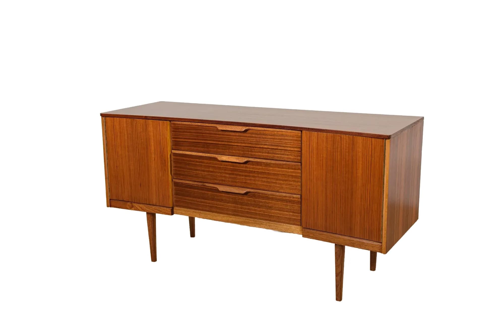 Sideboard, brown teak, Austinsuite, United Kingdom, 1960s