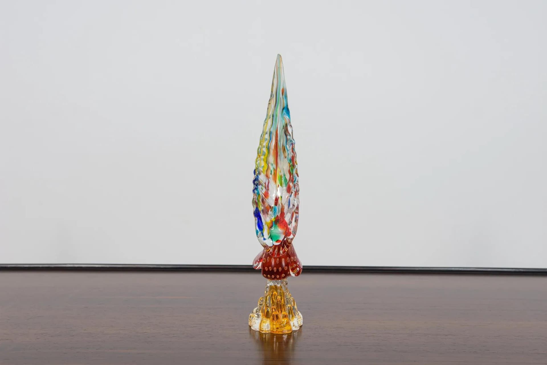 Figurka bażanta, multikolor, szkło, proj. A. Barbini, Włochy, lata 60. - 70860