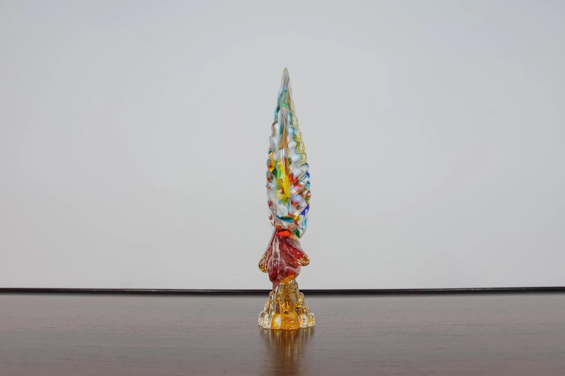 Figurka bażanta, multikolor, szkło, proj. A. Barbini, Włochy, lata 60. - 70863