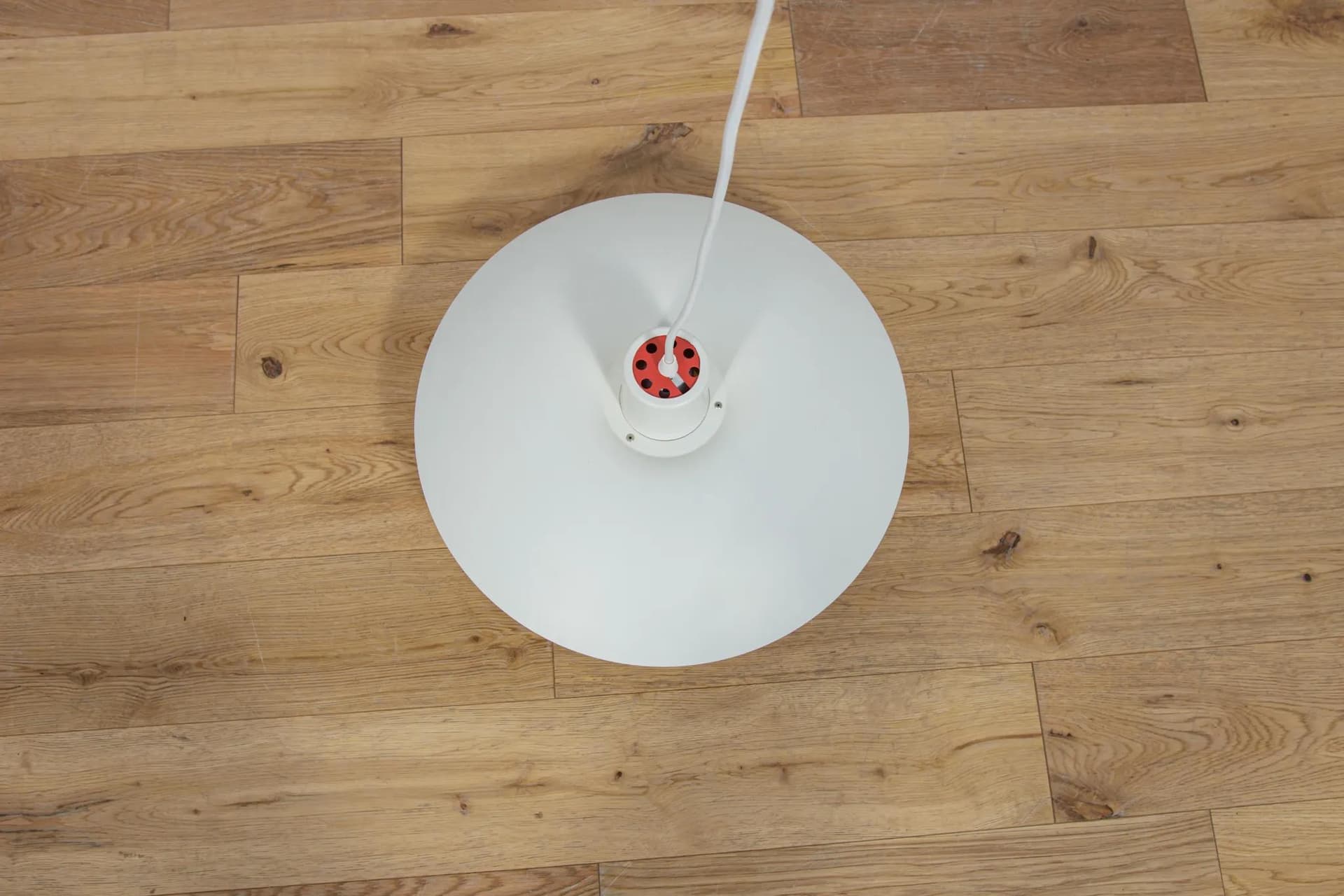 Pendant Lamp PH 4/3, white aluminum, by P. Henningsen, Louis Poulsen, Denmark, 1960s. - 70832