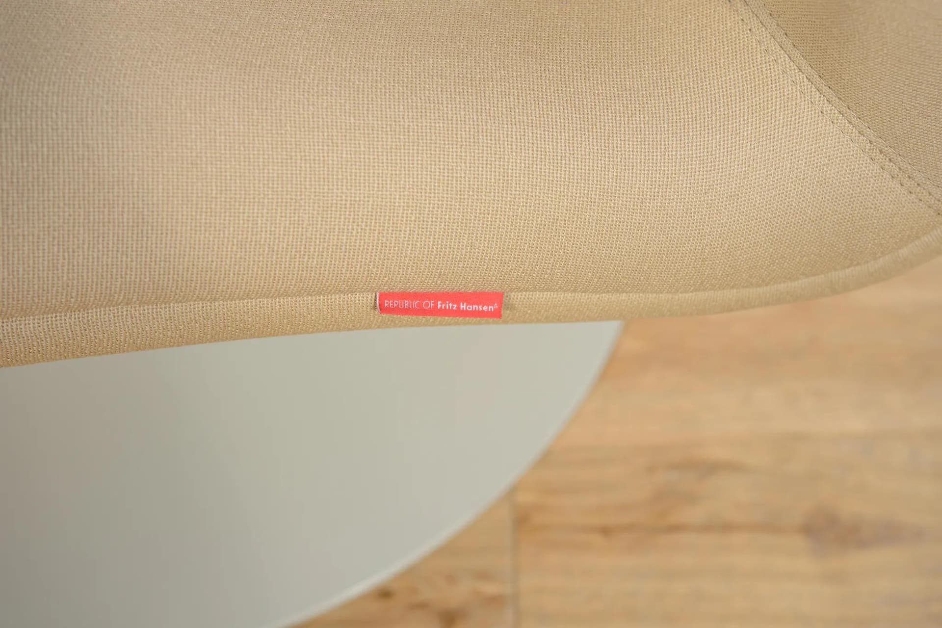 Armchair MV10, beige, fabric, metal, by M. Voss, Fritz Hansen, Denmark, 21st c. - 70820