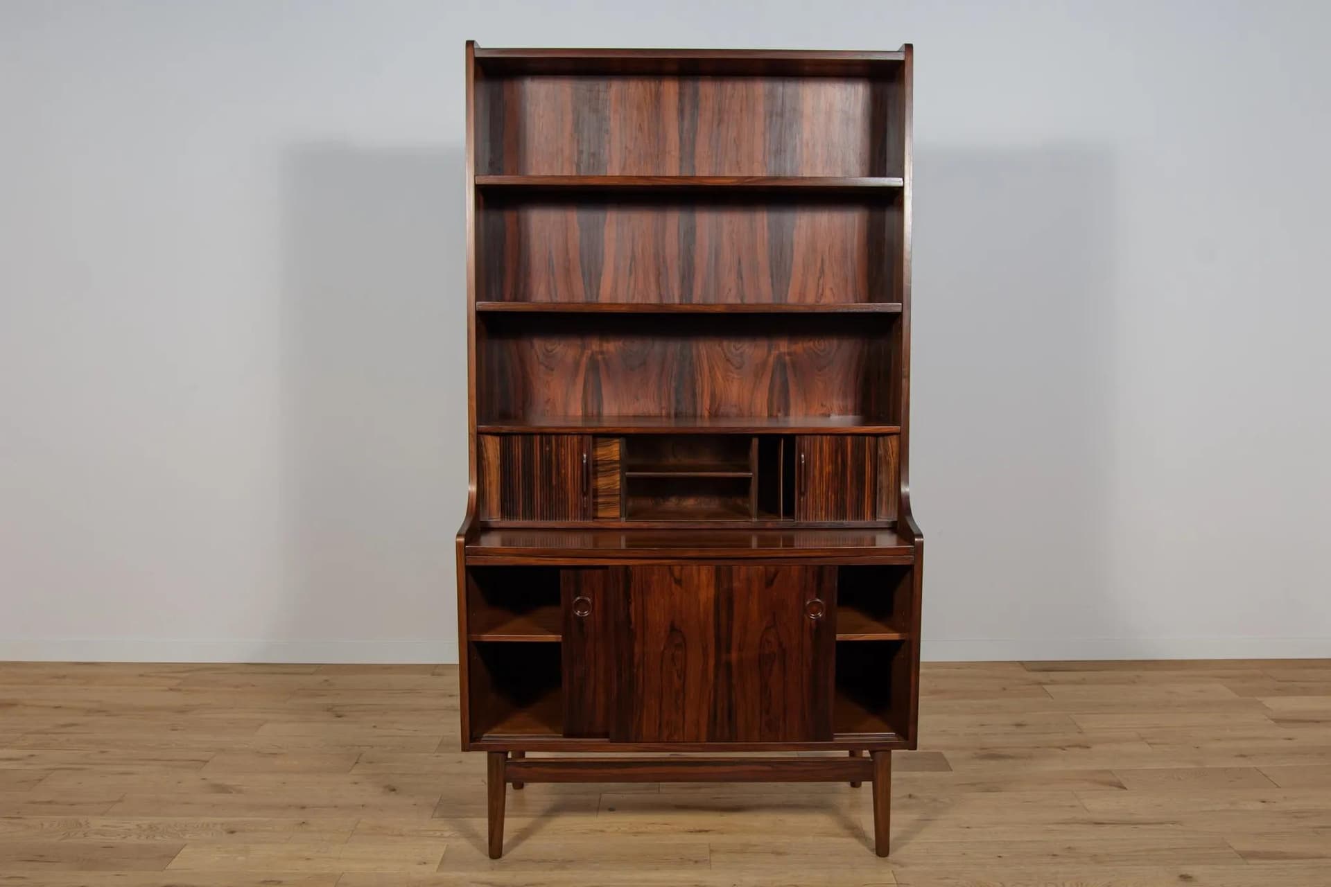 Regał, palisander brązowy, proj. J. Sorth, Dania, lata 60. - 70807