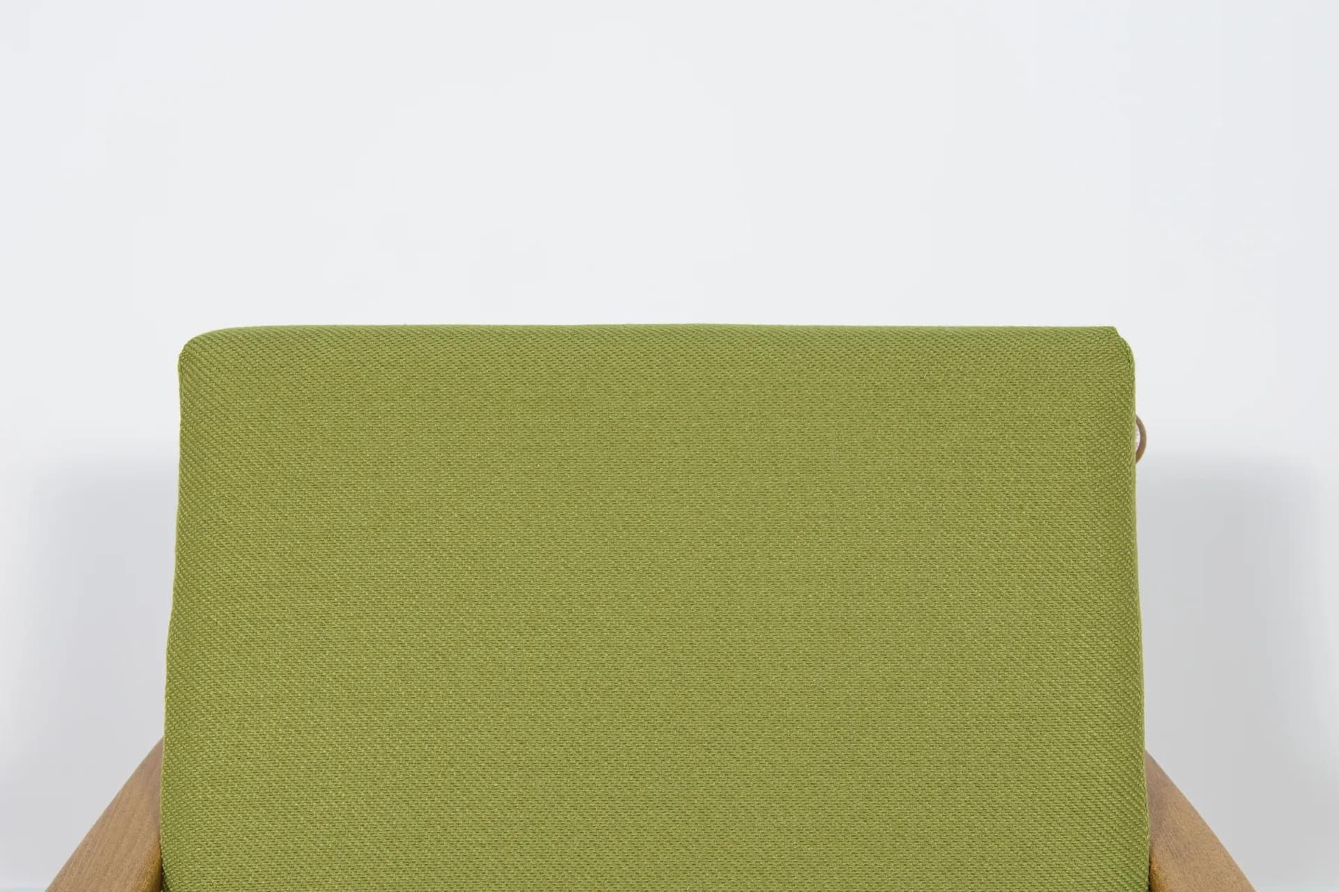 Armchair, walnut beech, green, TON, Czechoslovakia, 1960s. - 70484