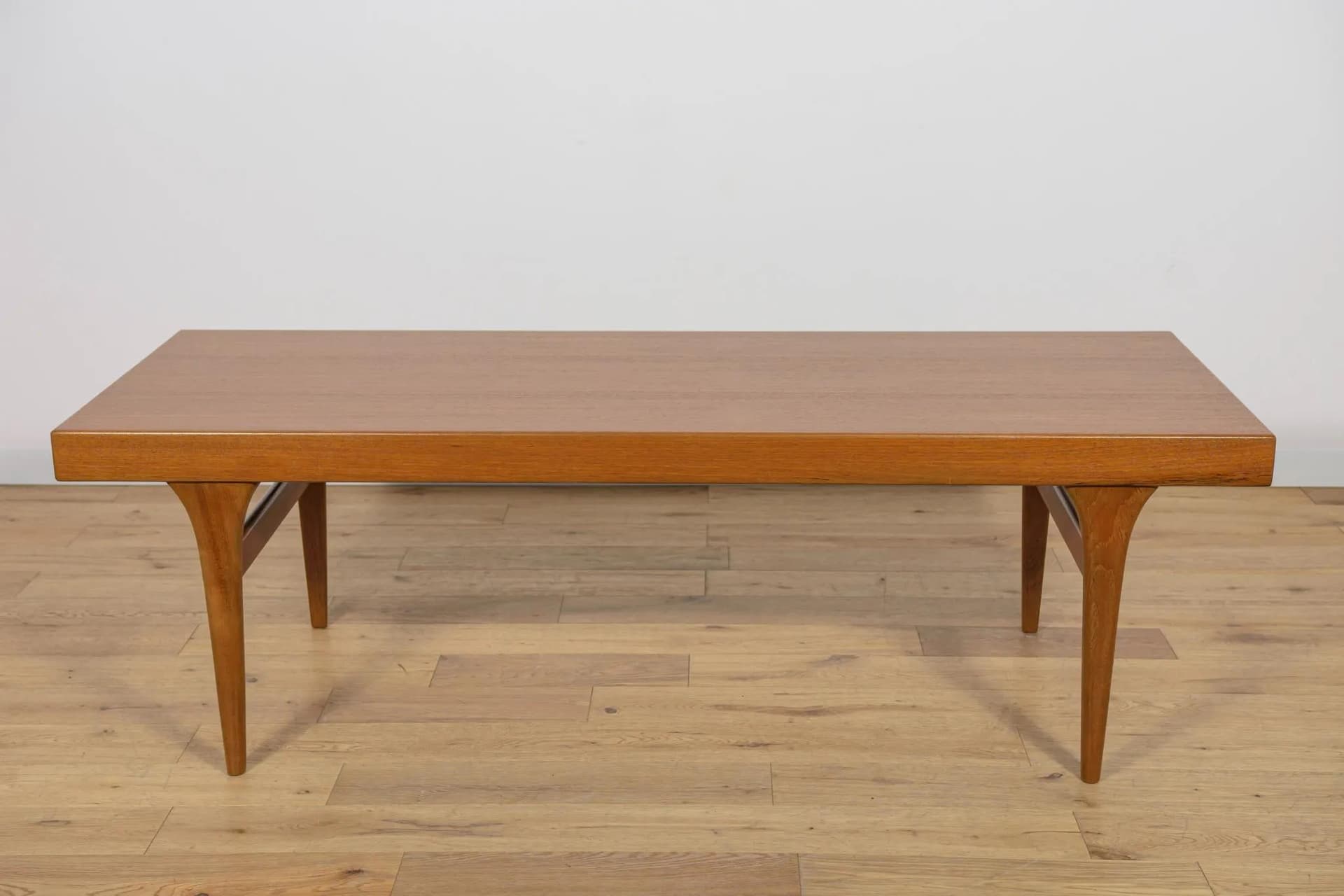 Coffee table, brown teak, by J. Andersen, CFC Silkeborg, Denmark, 1960s. - 70364