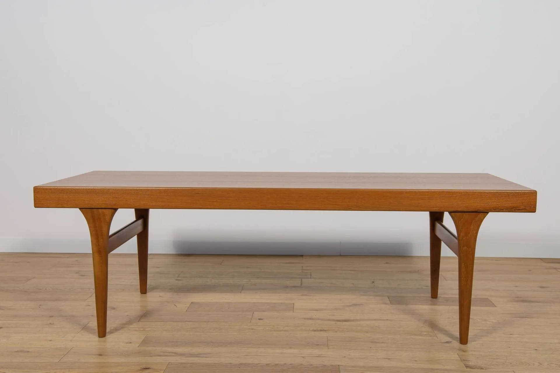 Coffee table, brown teak, by J. Andersen, CFC Silkeborg, Denmark, 1960s. - 70362