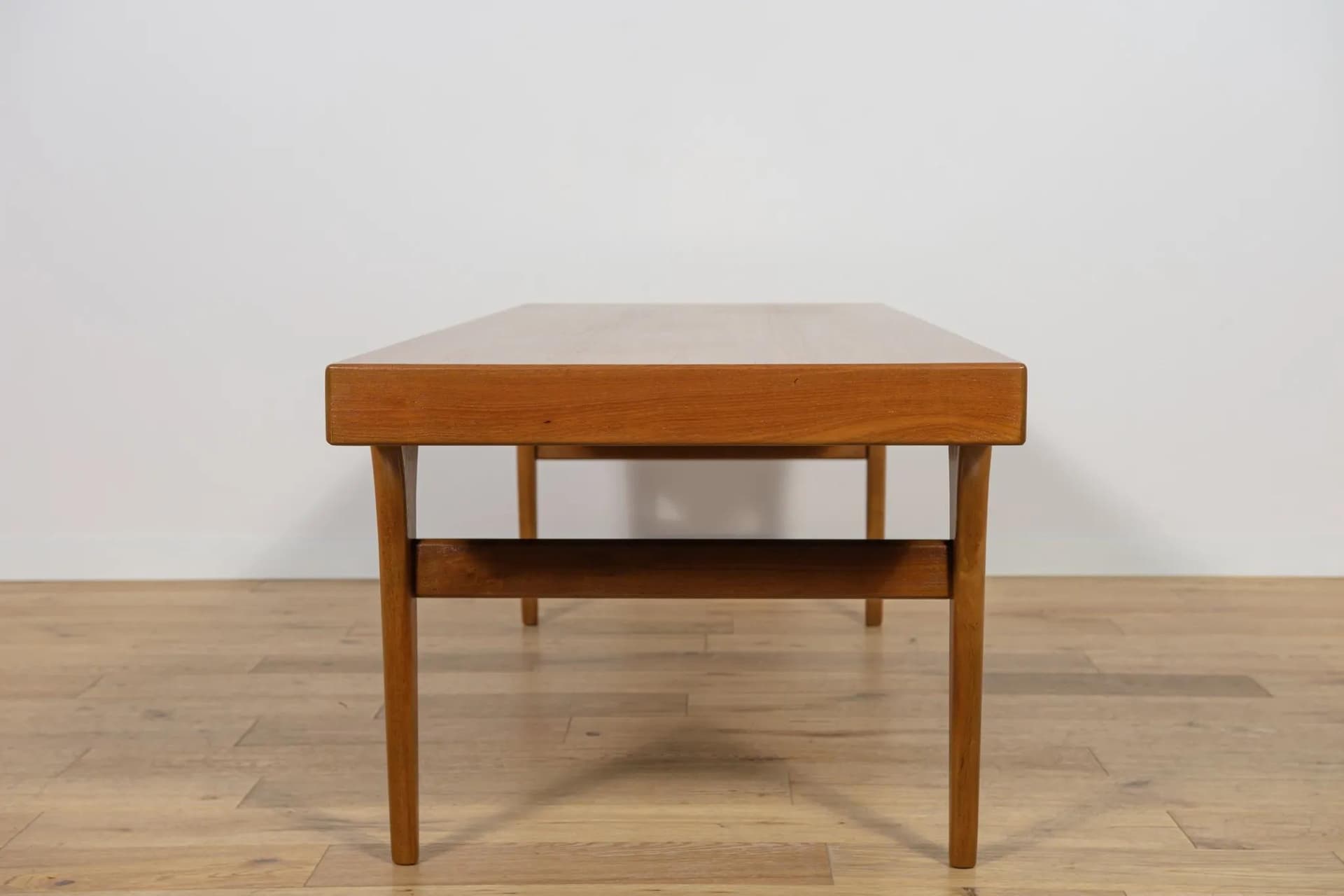 Coffee table, brown teak, by J. Andersen, CFC Silkeborg, Denmark, 1960s. - 70365