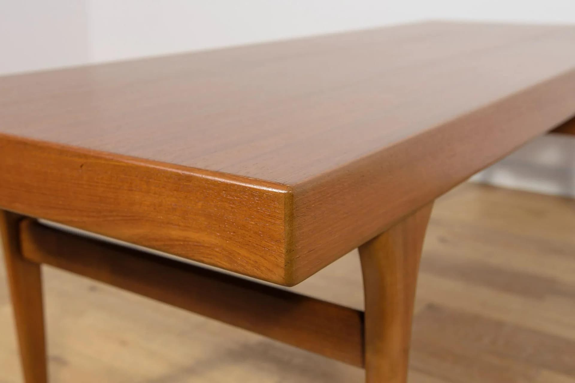Coffee table, brown teak, by J. Andersen, CFC Silkeborg, Denmark, 1960s. - 70367