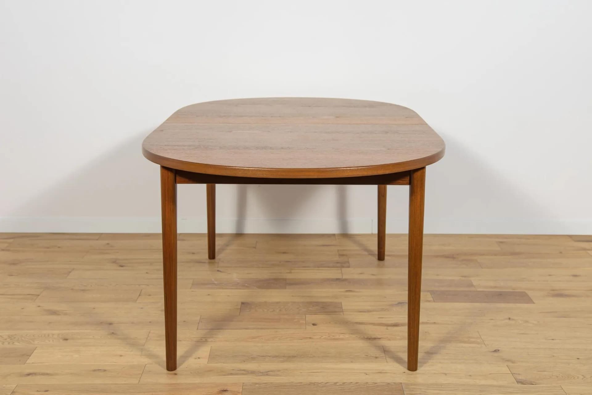 Stół rozkładany, teak brązowy, proj. N. Jonsson, Szwecja, lata 60. - 70309