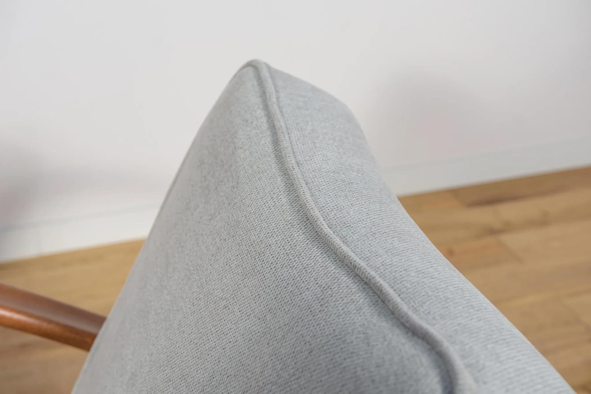 Armchair H-269, grey, brown beech, by J. Halabala, UP Závody, Czechoslovakia, 1950s. - 70233