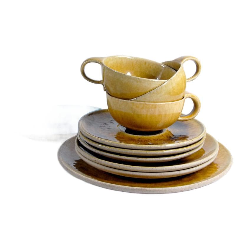 Honey Ceramic Set, Herman A. Kähler (HAK), Denmark, 1940s - 5907