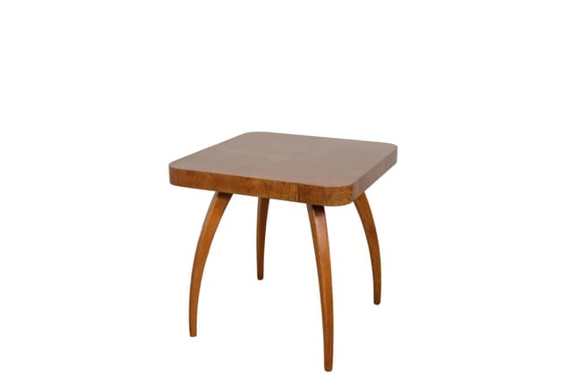 Side Table Spider H-259, brown beech, by J. Halabala, UP Závody, Czech Republic, 1950s. - DIMENSION