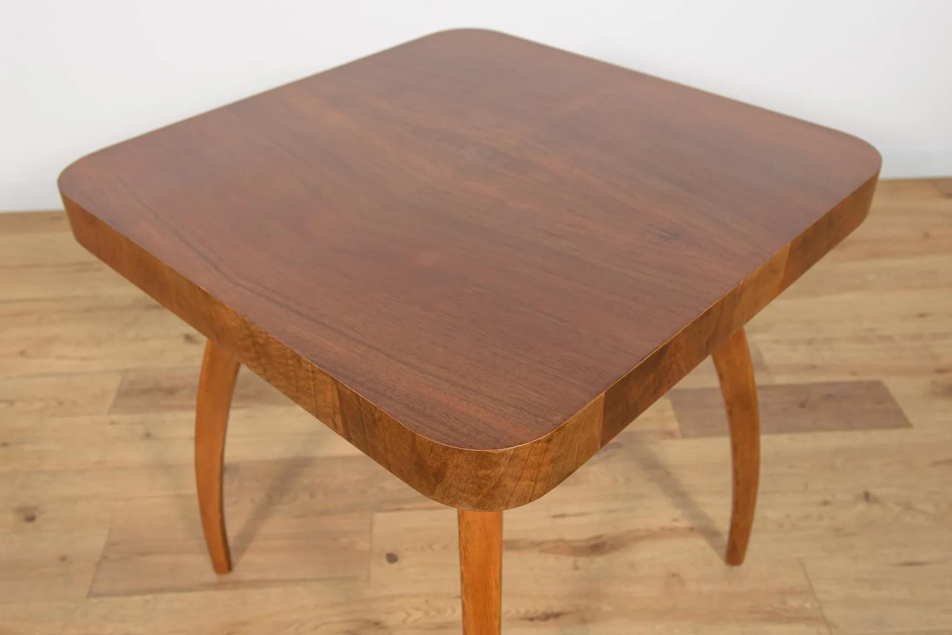 Side Table Spider H-259, brown beech, by J. Halabala, UP Závody, Czech Republic, 1950s. - 70153