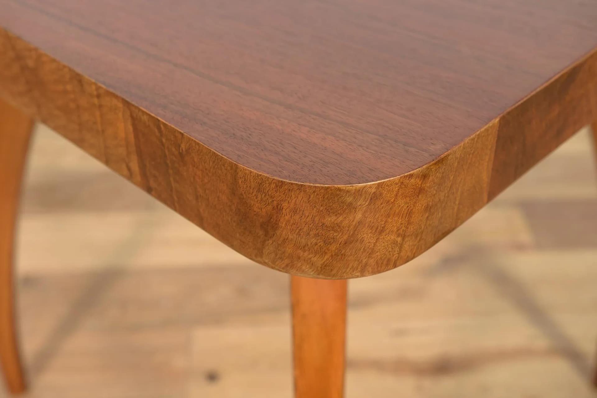 Side Table Spider H-259, brown beech, by J. Halabala, UP Závody, Czech Republic, 1950s. - 70157