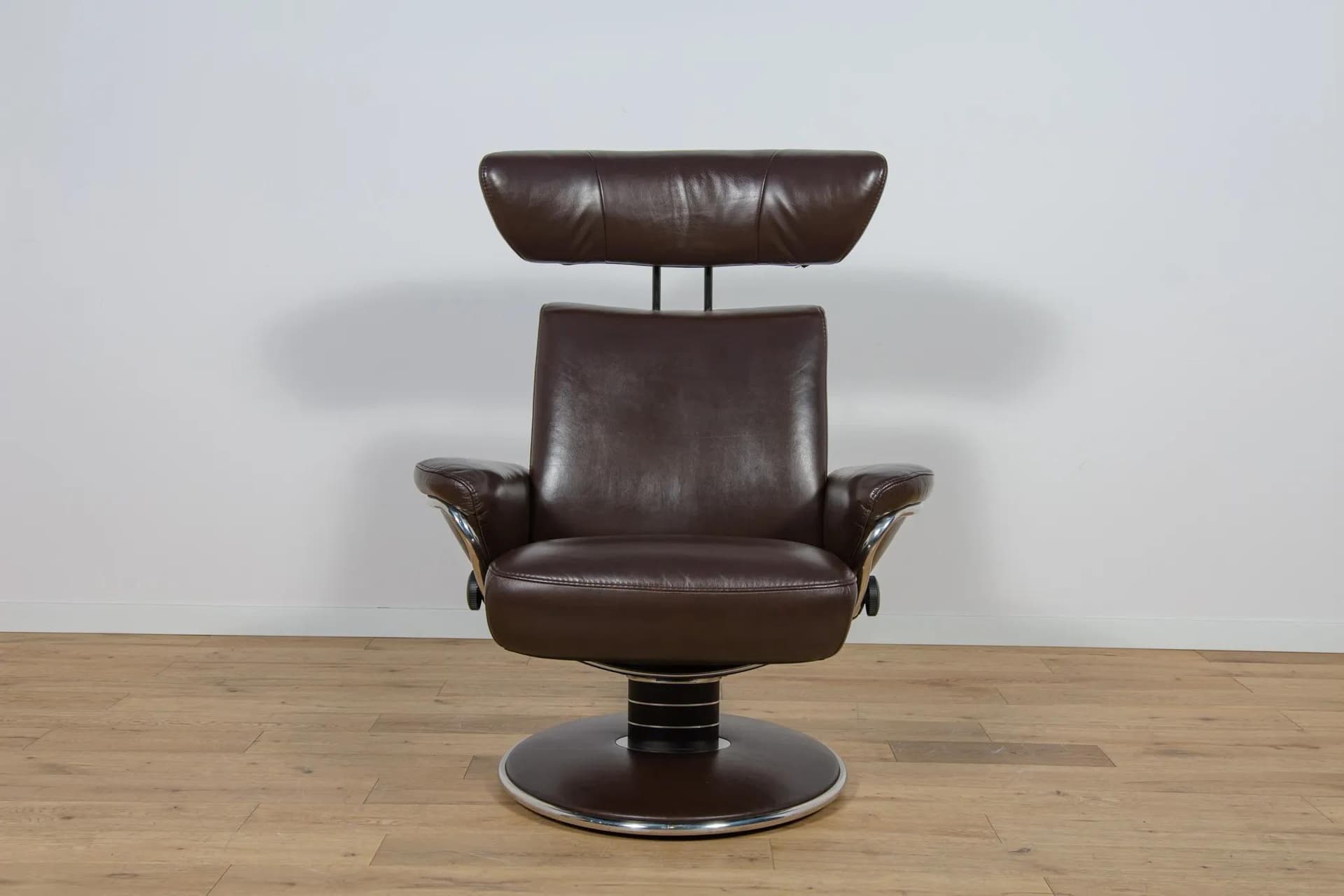 Lounge Chair with Ottoman Jazz, dark brown leather, Ekornes Stressless, Norway, 2000s - 70080