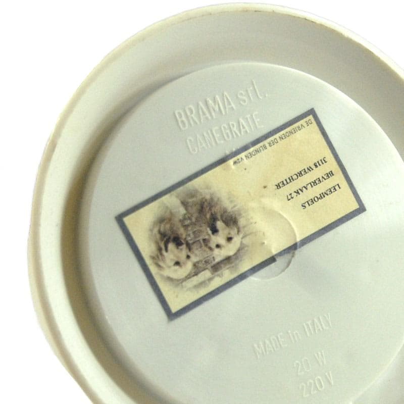 Biała lampa biurkowa postmodernistyczna, Brama srl. Milano, Włochy, lata 80. - 5905