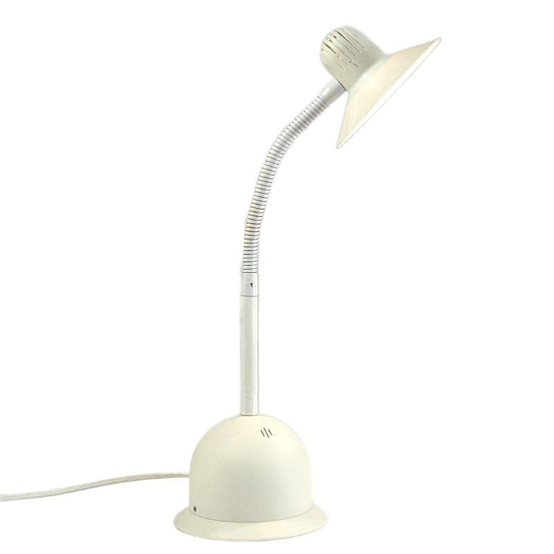 Biała lampa biurkowa postmodernistyczna, Brama srl. Milano, Włochy, lata 80. - 5902