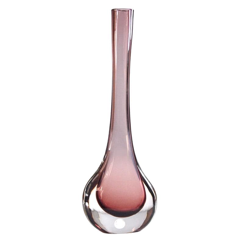 Różowy wazon sommerso, Murano, Włochy, lata 60.