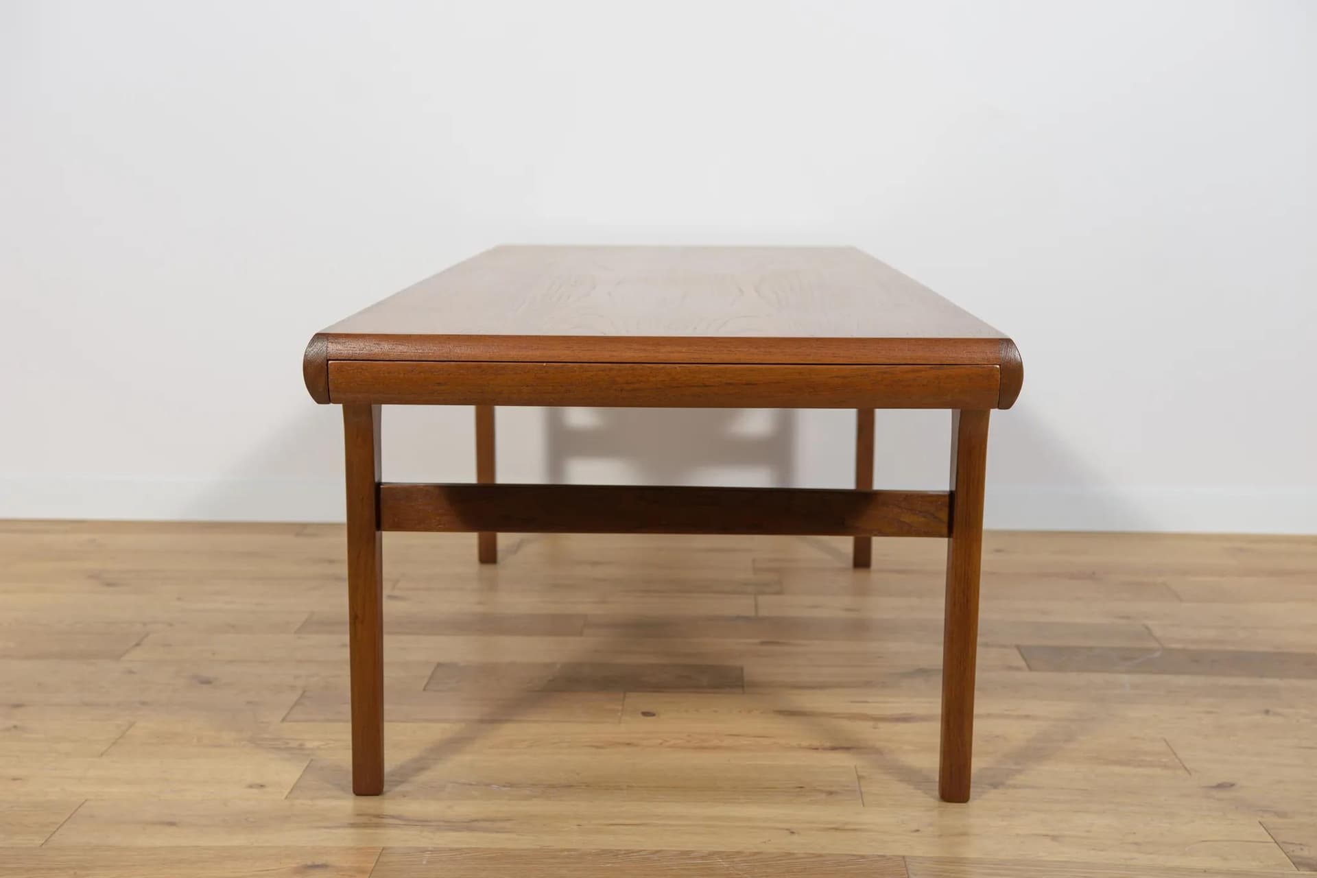 Coffee table, brown teak, by J. Andersen, CFC Silkeborg, Denmark, 1960s. - 69729