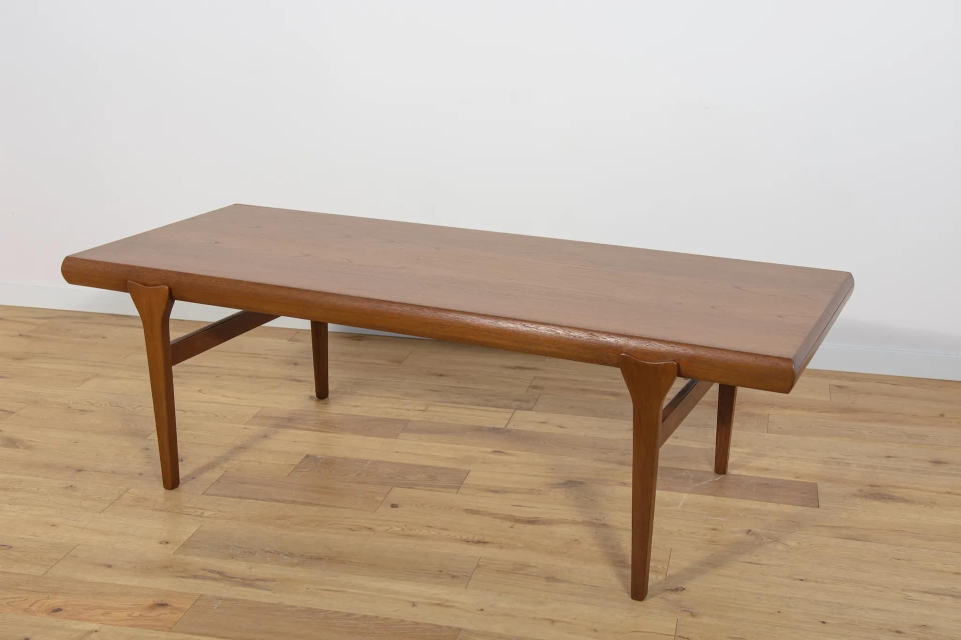 Coffee table, brown teak, by J. Andersen, CFC Silkeborg, Denmark, 1960s. - 69722