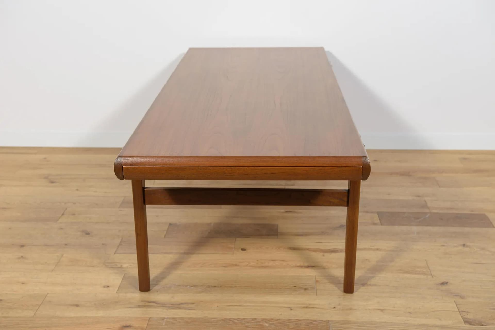 Coffee table, brown teak, by J. Andersen, CFC Silkeborg, Denmark, 1960s. - 69724