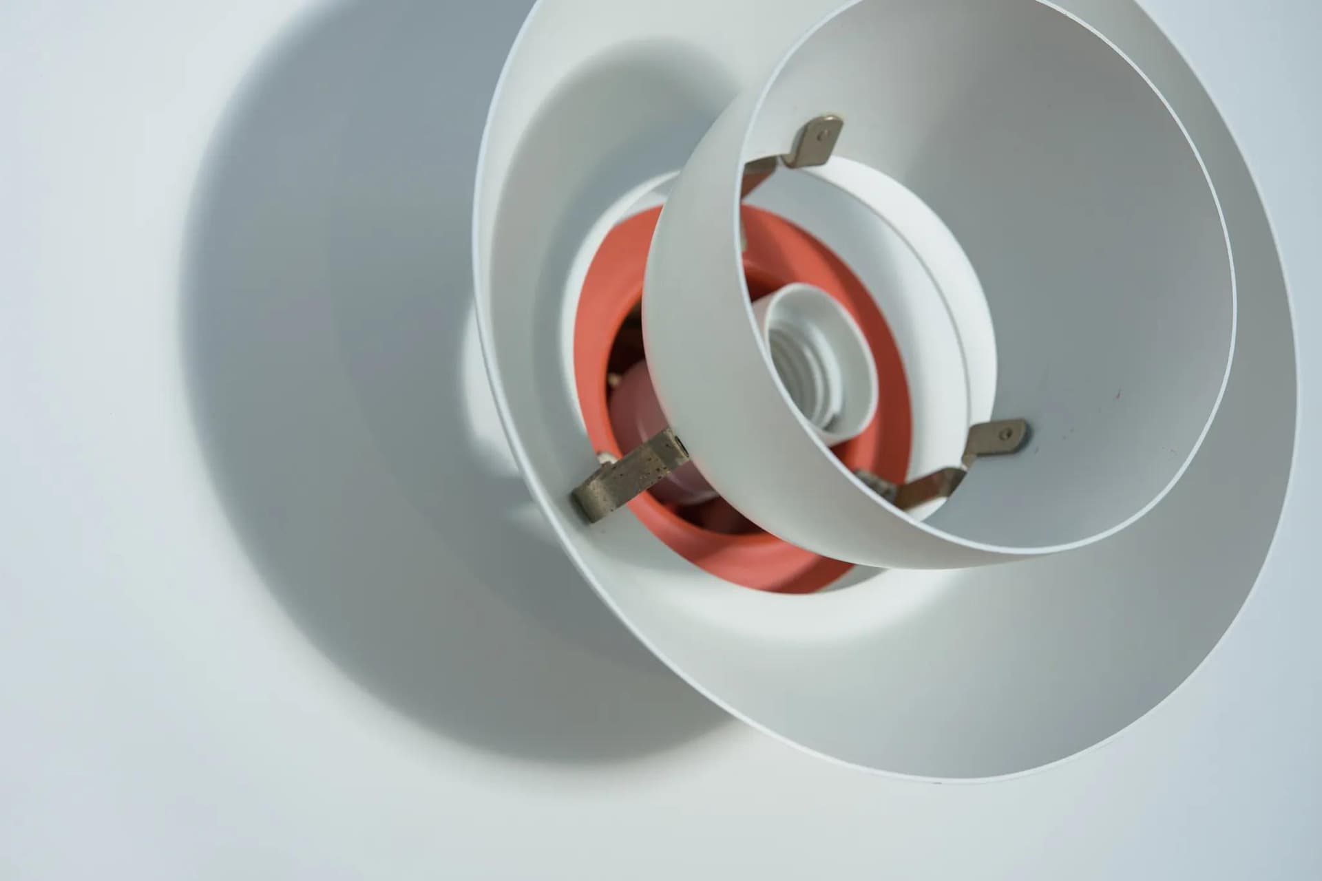 Pendant Lamp PH 4/3, white metal, by P. Henningsen, Louis Poulsen, Denmark, 1960s. - 72860